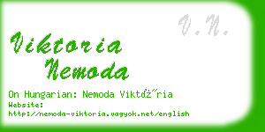 viktoria nemoda business card